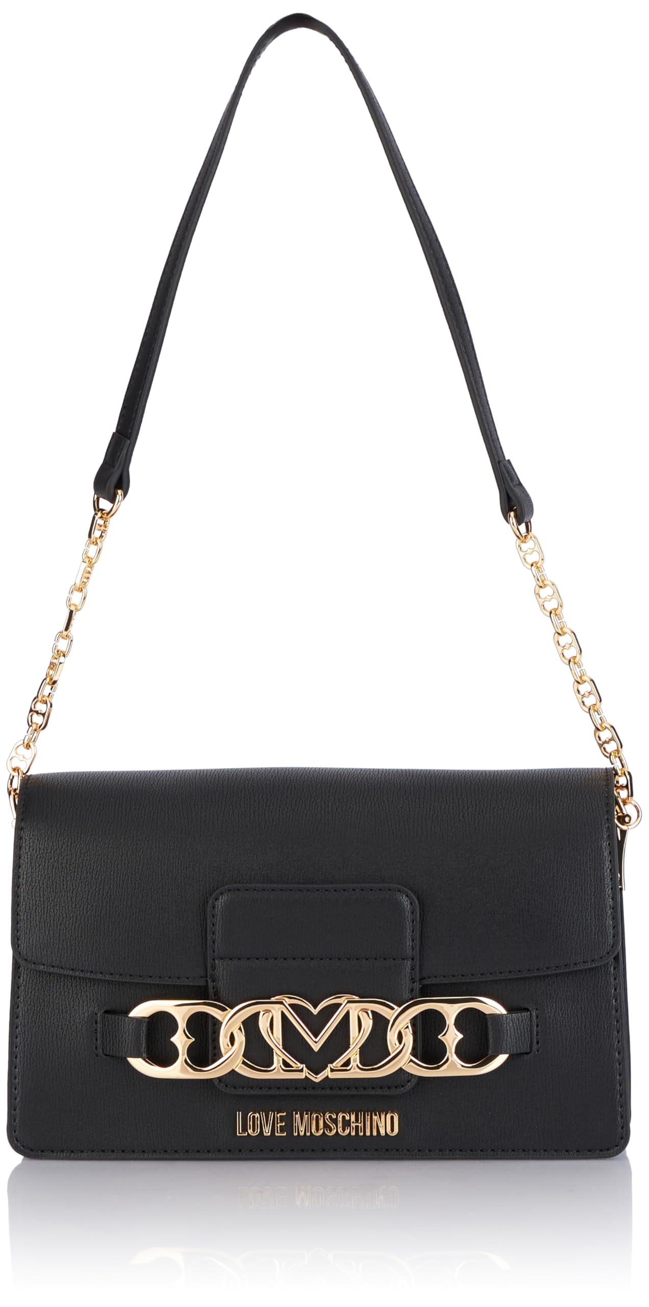 Love Moschino Damen Jc4040pp1llf0000 Schultertasche, Schwarz