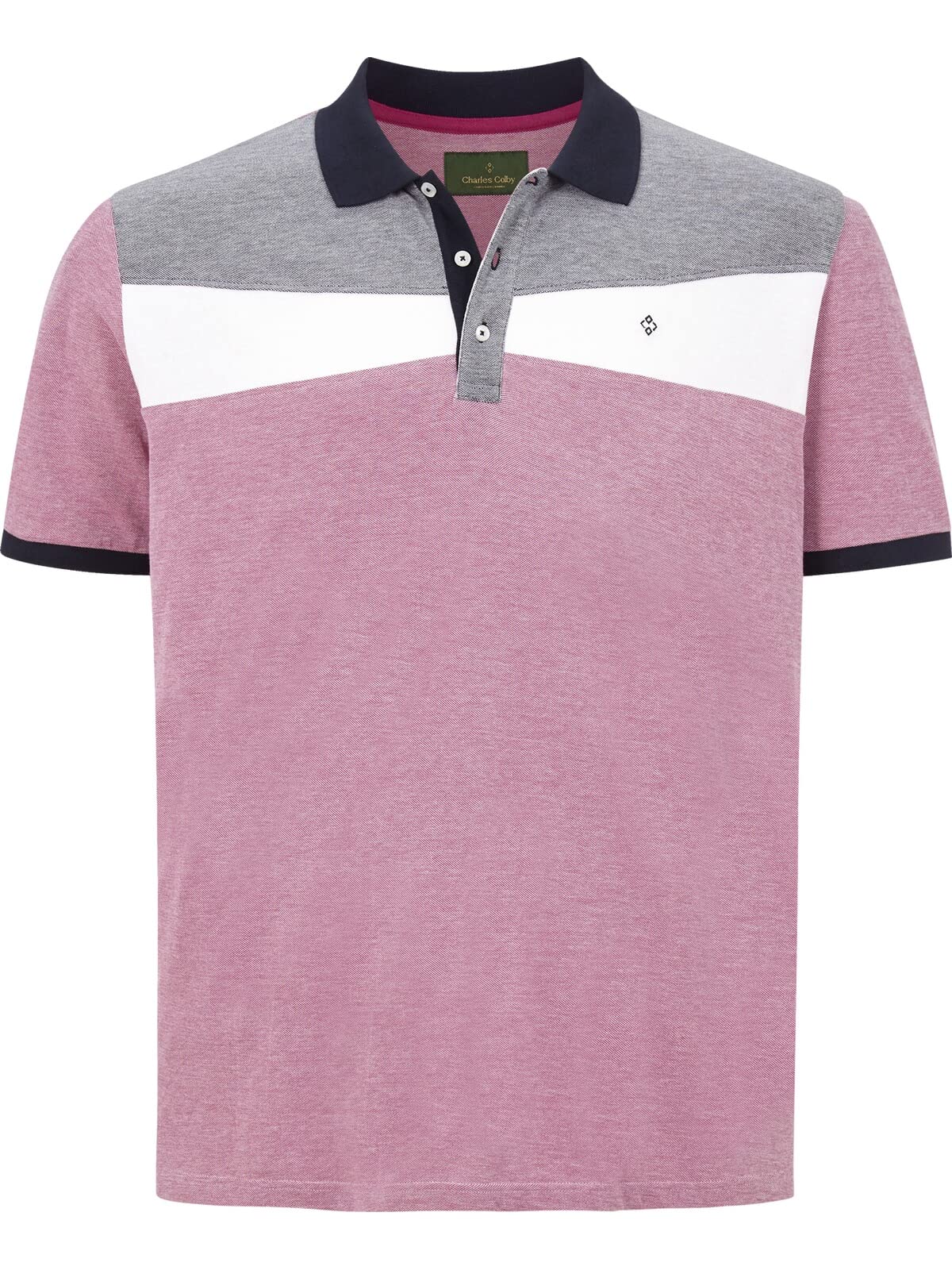 Charles Colby Herren Poloshirt Earl Doran pink 2XL (XXL) - 60/62