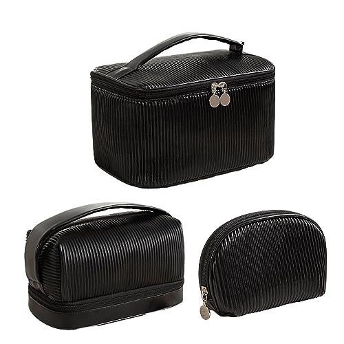 EsEico Make-up-Organizer-Tasche,Reisekosmetiktasche | Wasserdichter Make-up-Koffer-Organizer, Reisetasche mit großem Fassungsvermögen für Hautpflege, Shampoo, Toilettenartikel, Frauen, Mädchen,