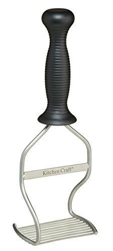 KitchenCraft Kartoffelstampfer, Edelstahl, ergonomischer Handknauf, 9 cm x 27 cm