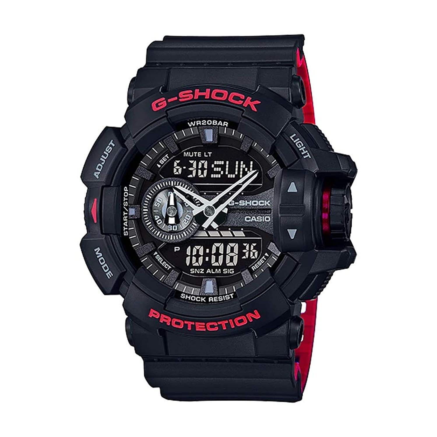 Casio G-Shock GA-400HR Black/Red Layer Series - Black / One Size