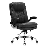 TBSZCM Boss Chair Bürostuhl, ergonomisch, hohe Rückenlehne, Leder, Heimbüro, Schreibtischstühle mit hochklappbaren Armlehnen und Motiv, Lendenwirbelstütze, interessant