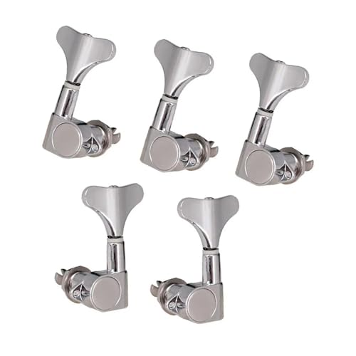 Strings Tuning Pegs Mechaniken Für Gitarre 4 Stück legierte Bassgitarre im Einklang, glatte und zuverlässige Stimmwirbel, Stimmwirbel, Saitenlegierung, langlebig (Color : Silver)