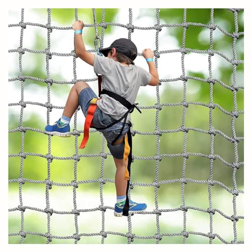 Kletternetz Nylon Kletternetz Kinder Ausdauer Kletternetz Frachtnetz Für Kinder Erwachsene Rock Spielplatz Baum Kletternetz Outdoor Netze Kinder Outdoor Kletternetz ( Color : 10mm-10cm , Size : 3X3m/9