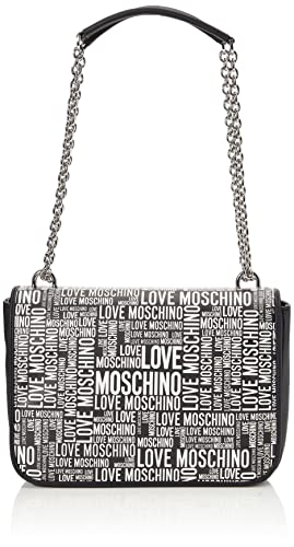 Love Moschino, Umhängetasche für Damen, Kollektion Herbst Winter 2021, Schwarz, U