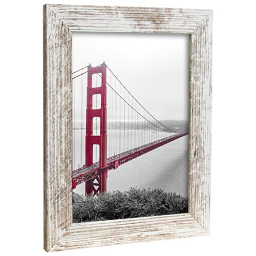 Bilderrahmen Fotorahmen 50x70 cm Vintage bilderrahmen zum aufhängen MDF Picture Frames Farbe und 40 Verschiedene Größen wählbar ohne Passepartout Rahmen Rio