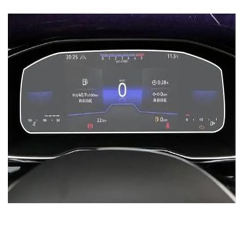 IMMLSX Für POLO 2022 Auto-Armaturenbrett LCD-Bildschirm Gehärtetes Glas Displayschutzfolie Auto-Innenaufkleber Zubehör Navigation Schutzfolie Navigations-Displayschutz(A)