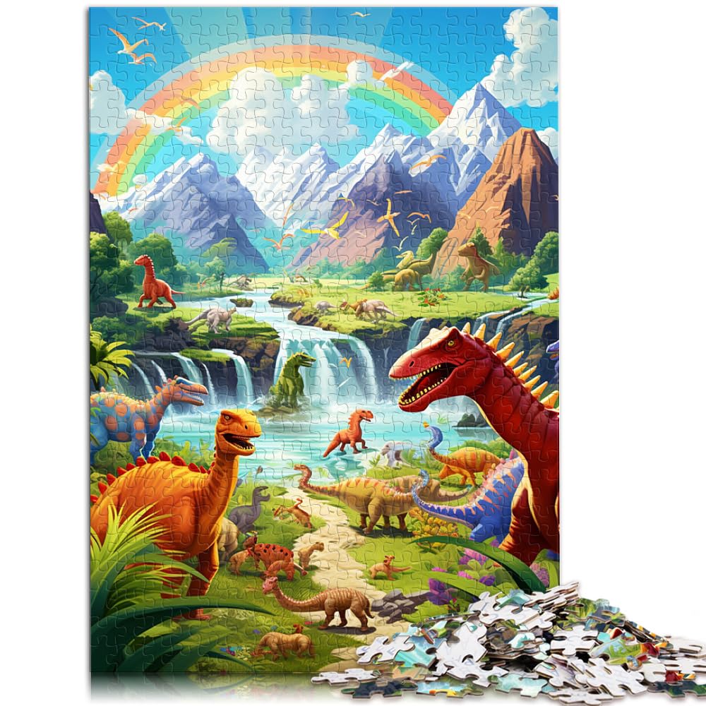 Puzzles Geschenke Spielzeug Dinosaurierwelt 1000-Teile-Puzzle für Erwachsene Holzpuzzle Familienspiel Stressabbau Schwieriges Herausforderungspuzzle 1000 Teile (50x75cm)