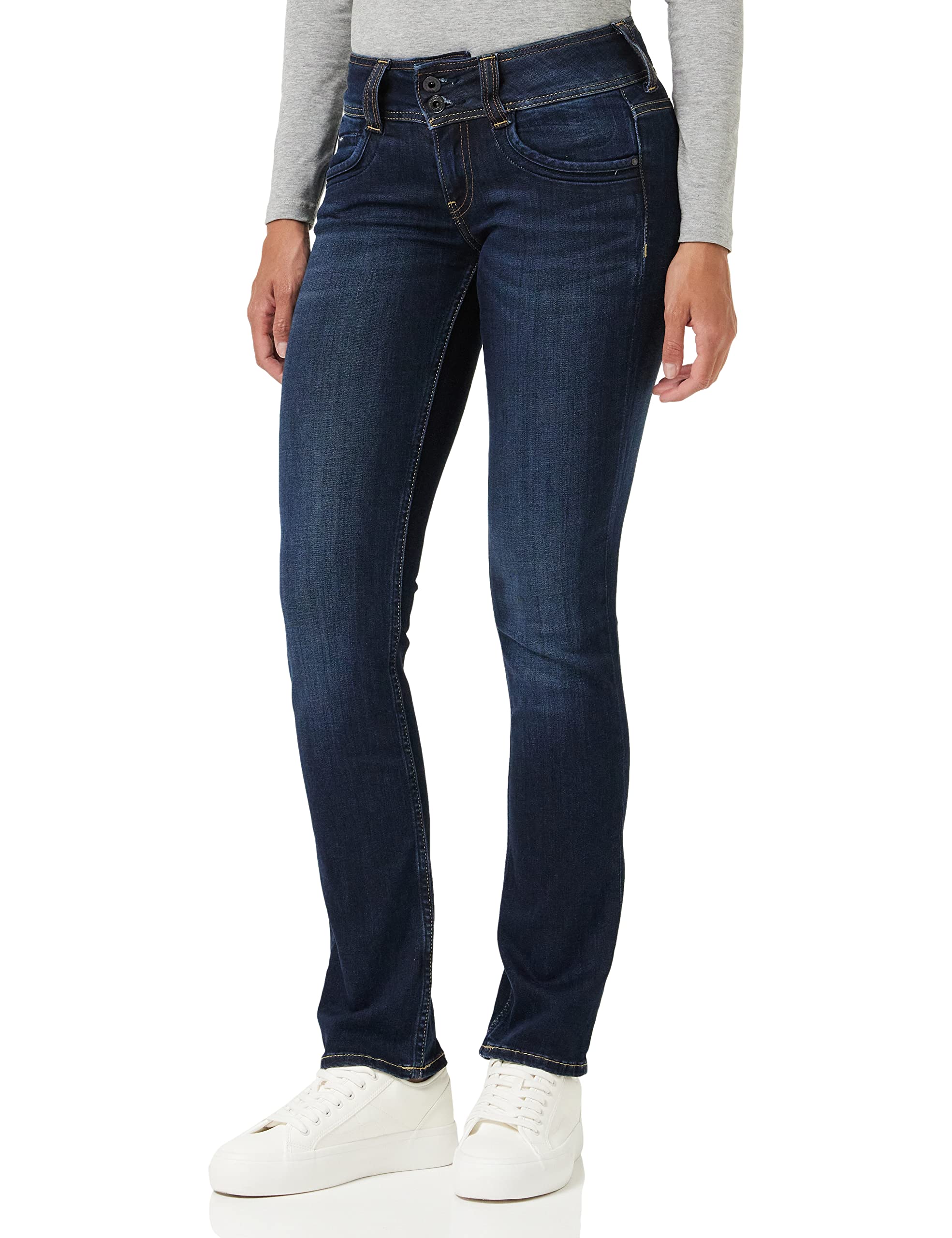 Pepe Jeans Damen Gen Straight Jeans, 000denim, 28/34