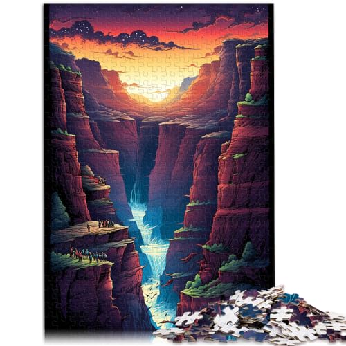 Puzzle für den amerikanischen Grand Canyon, 1000 Teile, Puzzle für Erwachsene, schwieriges Holzpuzzle, schweres Puzzle für Frauen und Männer, 1000 Teile (50 x 75 cm)