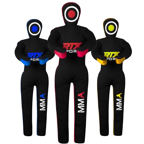 RTX MMA Judo Grappling Dummy -Boxenbeutel Brazilian BJJ Jiu Jitsu Standposition Wrestling BJJ Dummy Martial Arts Boxkartontraining Dummies - Leinwand - Ungefüllt