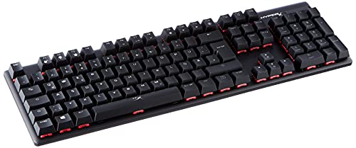 HyperX HX-KB6RDX-DE Alloy Origins, RGB Mechanische Gaming Tastatur, HyperX Red switches (QWERTZ deutsches layout)