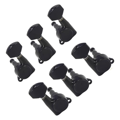 Strings Tuning Pegs Mechaniken Für Gitarre 3L3R Stimmgerät für Akustikgitarre, elektrische Gitarre, Stimmgerät, Stimmgerät, Zubehör (Color : 2)