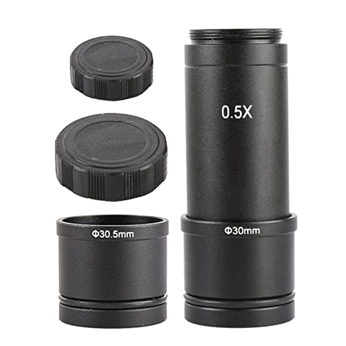 Mikroskop-Adapter, 0,5 x C-Halterung, 30/30,5 mm, Adapter für Mikroskop, CCD-Kamera, Okularlinse mit blauer reflektierender Beschichtung