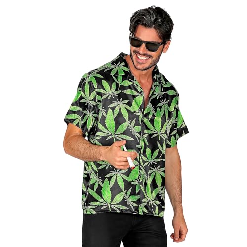 Widmann - Ganja Style Shirt, Hemd, Jamaikaner, Rastaman, Reggae, Karneval, Mottoparty