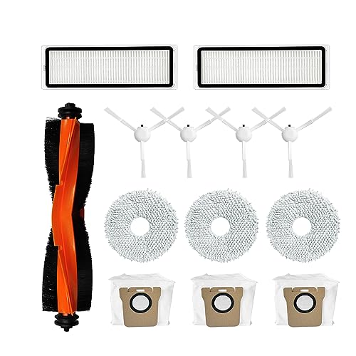 Bjebndd Staubsauger Bürstenrolle Staubsauger Seitenbürsten Staubsauger Zubehör Set Staubsauger Filter Für S10PRO Roboter Staubsauger Ersatzteile