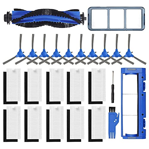 Yessetry Zubehör für RoboVac 11S 30 30C 15C 12 35C Saugroboter Hauptseitenbürste HEPA-Filter