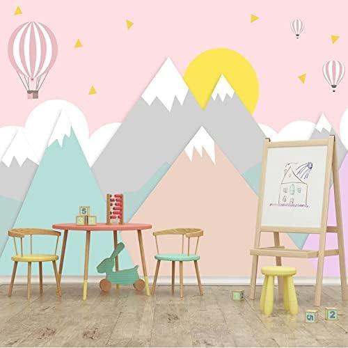 XLMING Cartoon Luftballon Geometrie Kinder 3D Tapete Home Dekoration Wohnzimmer Sofa Schlafzimmer Tv Hintergrund Wand-200cm×140cm