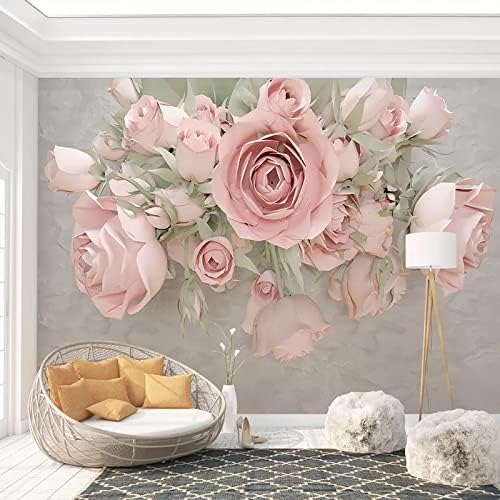 XLMING Einfache Blume 3D Tapete Home Dekoration Wohnzimmer Sofa Schlafzimmer Tv Hintergrund Wand-400cm×280cm