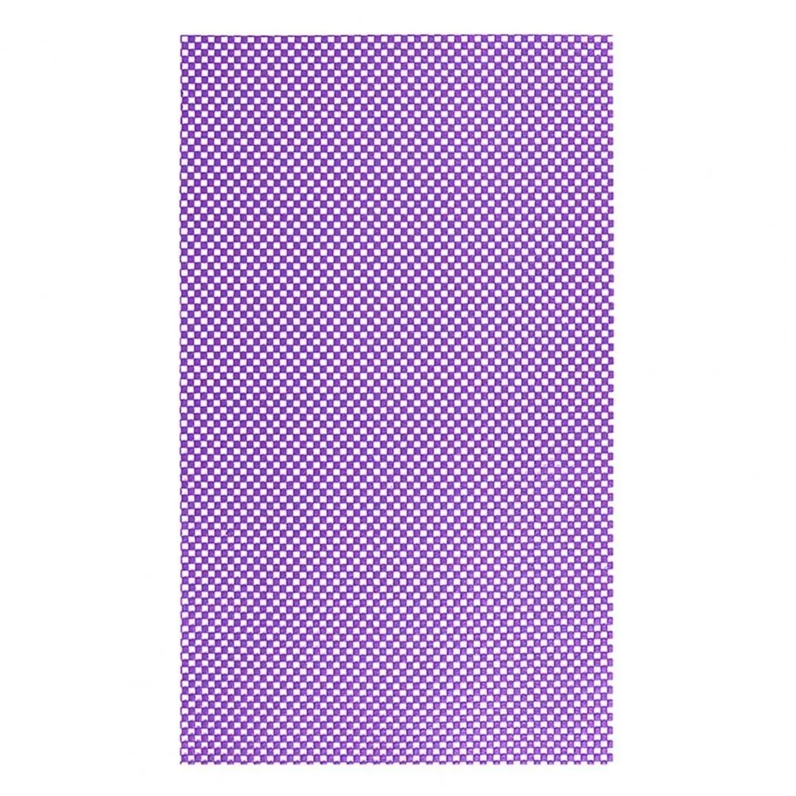 Antirutsch-Teppichunterlage, Teppich Anti-Rutsch-Unterlage 2PCS große Regal Liner PVC kann geschnitten Werden Küchengeschirr(Purple)