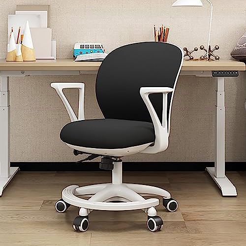 Ergonomischer Bürostuhl, bequemer Drehstuhl für das Home-Office, atmungsaktiver Schreibtischstuhl, Lordosenstütze, Computerstuhl mit Armlehnen und einstellbarer Höhe/a, um Glück zu erlangen Beauty