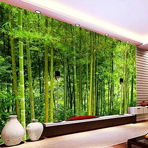 XLMING Bambus-Dschungel Naturlandschaft 3D Tapete Home Dekoration Wohnzimmer Sofa Schlafzimmer Tv Hintergrund Wand-400cm×280cm