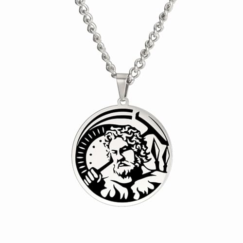 GZHENGZG Vintage Antike Griechische Kriegerin Ägyptische Göttin Anhänger Aphrodite Artemis Apollo Symbol Amulett