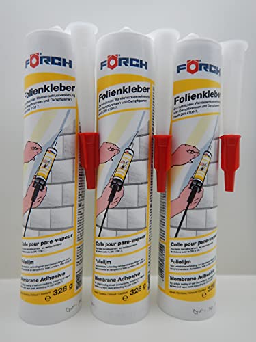 FÖRCH FOLIENKLEBER KLEBER FOLIE WANDANSCHLUSS DAMPFBREMSE DAMPFSPERRE 310ML (6)