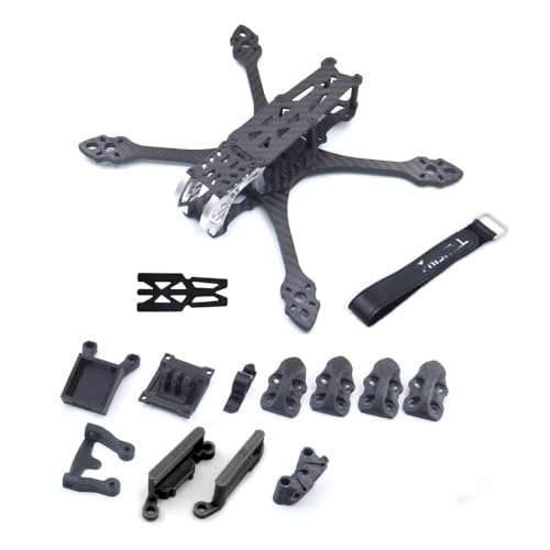 LSFWJP for Mark5 HD 225mm Carbon Fiber FPV Rahmen Kit 5 Zoll for Analog Digital RC Quadcopter FPV Racing Drone BN220 GPS DIY Teile (Color : D digital Black)