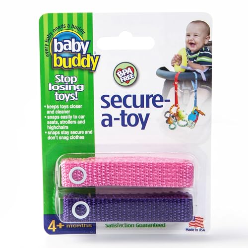 Baby Buddy Secure-A-Toy Befestigungsgurt für Babyspielzeug, 2er-Pack