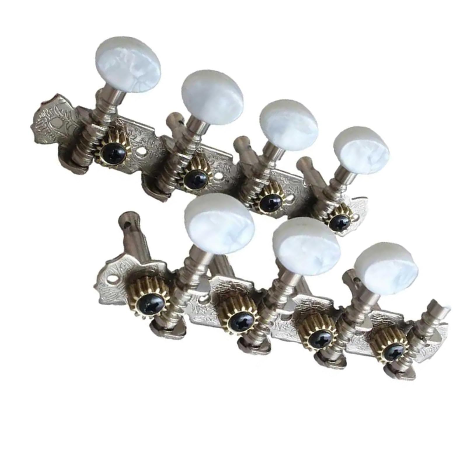 Strings Tuning Pegs Mechaniken Für Gitarre Mandoline Tuning Pegs Keys Open Knob Machine Heads Double Hole 4L 4R