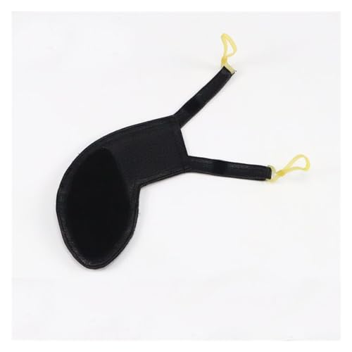 Violine Wangenstütze Schaffell Schulter weich Klavier Zubehör atmungsaktiv (Color : Black Chin rest pad1/2 1/4)