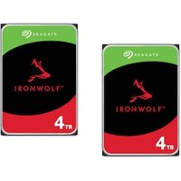 Seagate 2er Set IronWolf NAS HDD ST4000VN006 - 4 TB 3,5 Zoll SATA 6 Gbit/s CMR