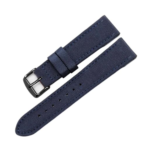 SpaRcz Canvas-Uhrenarmband für Herren, 18-24mm, Farbe 7, 24mm