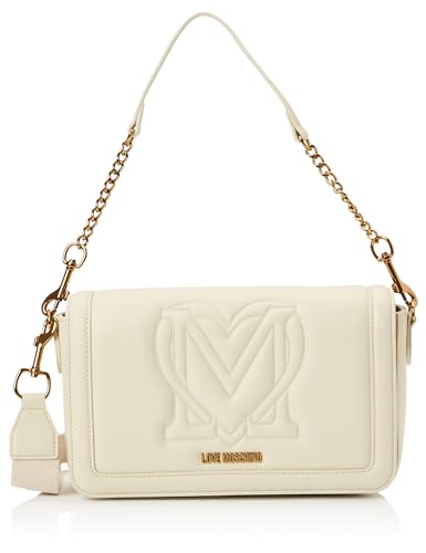 Love Moschino Damen Jc4323pp0ikr0110 Schultertasche, Elfenbein