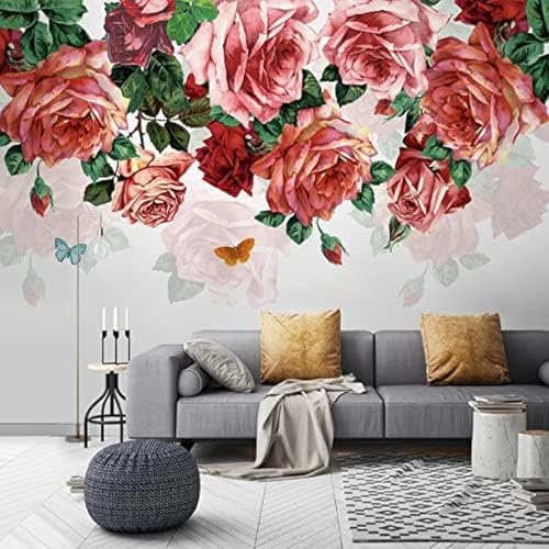 XLMING Botanisches Bananenblatt Im Vintage-Stil 3D Tapete Wohnzimmer Sofa Schlafzimmer Esszimmer Home Dekoration Wand-430cm×300cm