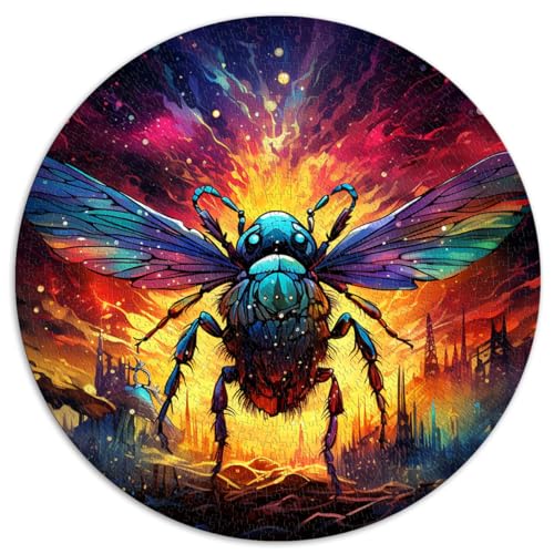 Puzzle Puzzle Insekten bunt 1000 Teile Puzzle für Erwachsene 26,5x26,5 Zoll Familienpuzzle als Geschenk für die ganze Familie und die