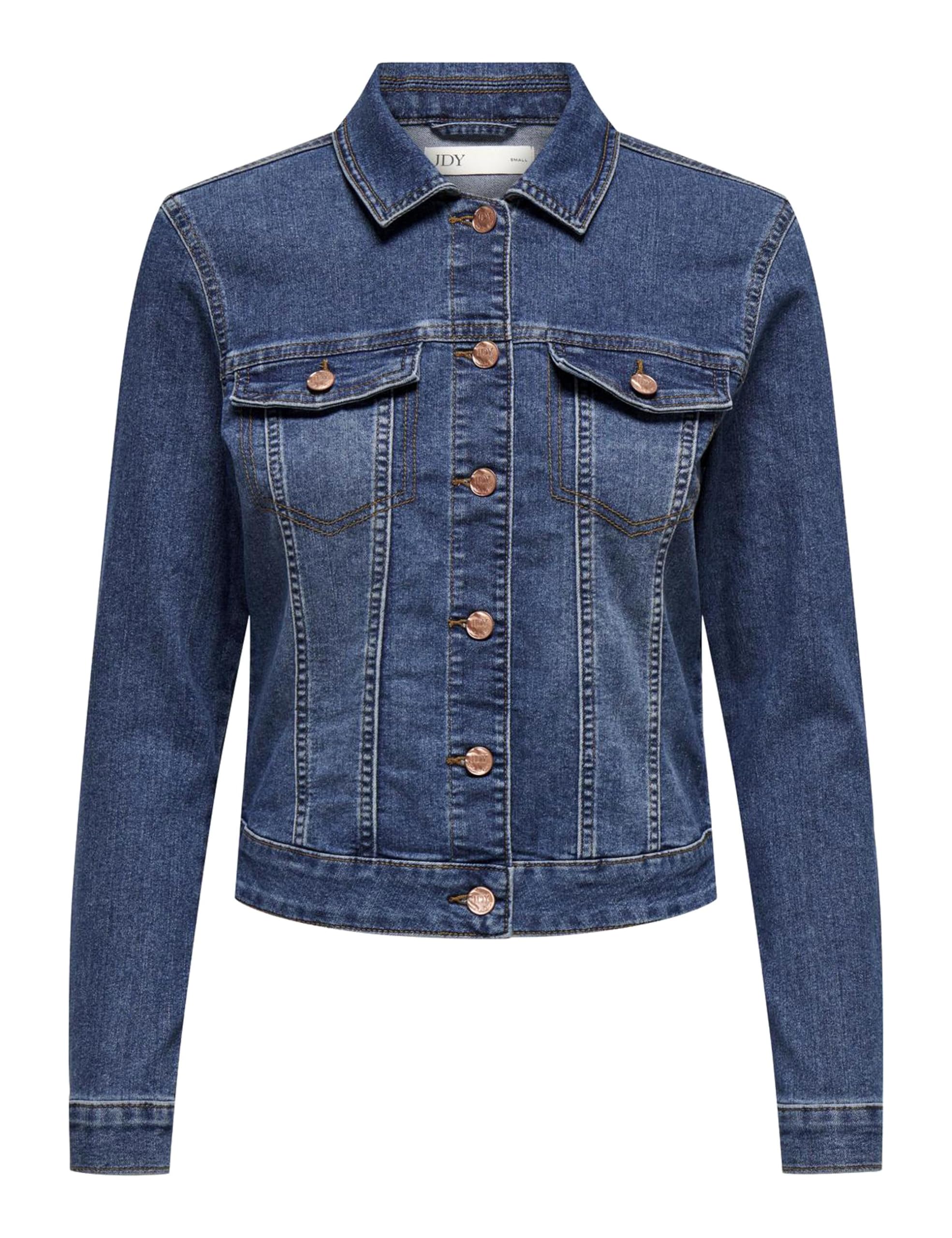 JdY Damen JDYMOON L/S Jacket DB DNM Jeansjacke, Dark Blue Denim, S