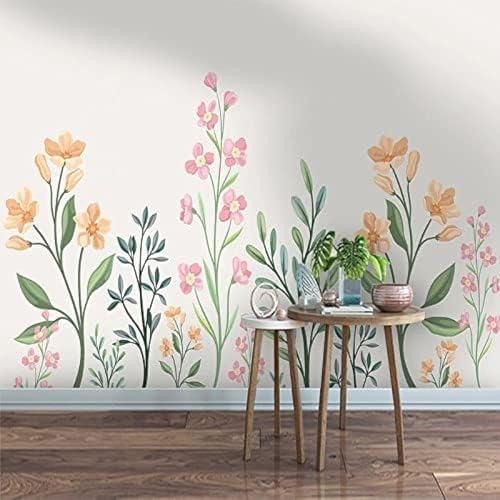 XLMING Abstrakte Botanische Blumenkunst 3D Tapete Wohnzimmer Sofa Schlafzimmer Esszimmer Home Dekoration Wand-250cm×170cm