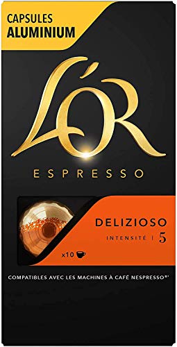 L'Or Espresso Café - 100 Delizioso Intensity 5 Kapseln - Kompatibel mit Nespresso® * 10 Packungen mit 10 Kapseln