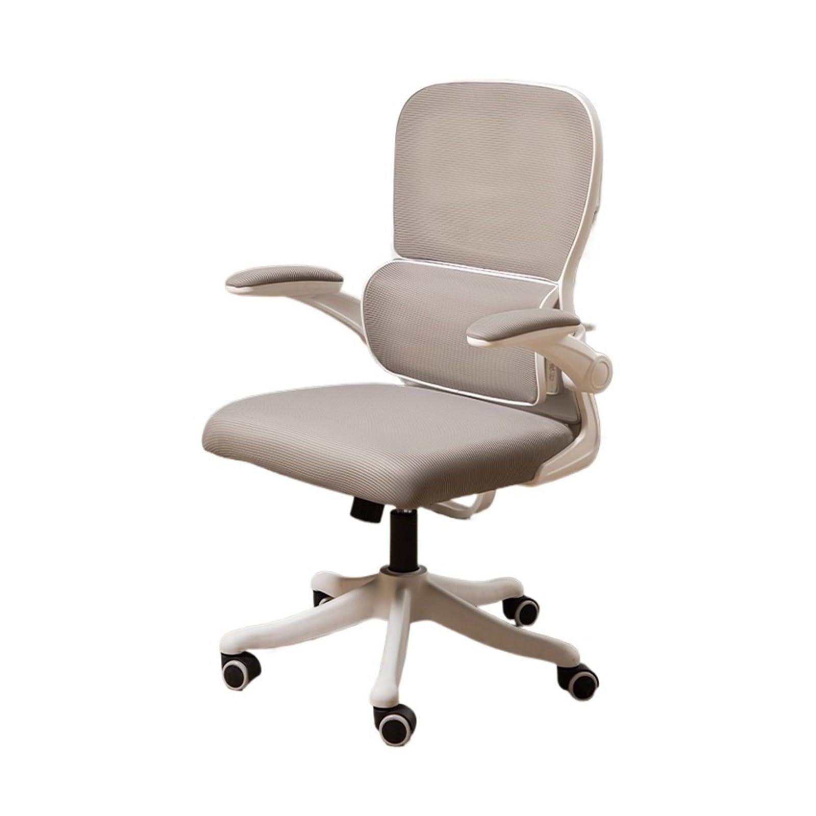 BFVAKBKYT Home Office Ergonomischer Schreibtischstuhl, Stuhl Bequemer Home-Gaming-Stuhl mit Lordosenstütze und Kopfstütze Studienstuhl Bürostuhl mit hoher Rückenlehne Drehstuhl(Gris)