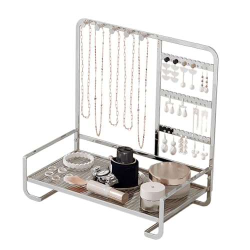 Mllepjdh Halsketten Und Ohrring Stehen Multifunktionales Schmuck Display Rack Tablett Für Uhren Armreifen Ohrringe