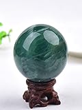 1 STÜCK Natürlicher Grüner Fluoritball 200-500g Polierter Globus Massageball Reiki-Stein Wohnkultur Exquisite Souvenirs Geschenke,Grüner Fluoritball,250-300g (Color : Green Fluorite Ball, Size : 350