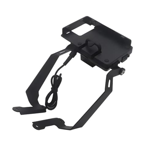 Handyhalterung Motorrad Für X-ADV 750 Für XADV750 2015-2018 Motorrad Schwarz GPS Bar Handy Halterung GPS Front Ständer Halter Smartphone Handyhalter Fahrrad(A16MM)