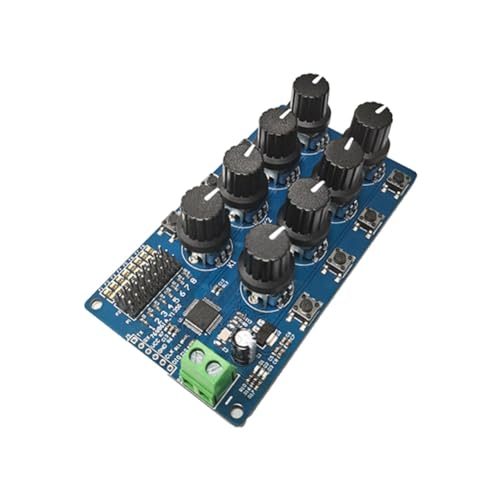 Kiudduy 8CH Drehknopf Servo Treiber 8-Kanal/Weg Controller Board Überstromschutz Servo Tester Servo Controller, Einfach zu Bedienen, Langlebig, Feine Verarbeitung