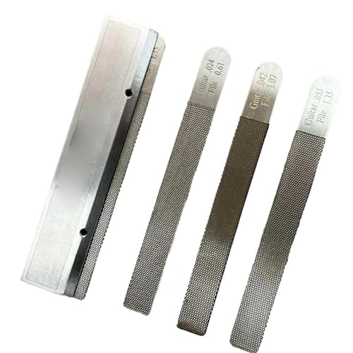 Werkzeuge für den Gitarrenbau 4 Teile/satz Gitarre Mutter Dateien Fret Krönung Slot Einreichung Luthier Reparatur Tool Kit Musical Instrument Gitarre Repaire Werkzeuge