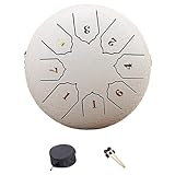 Steel Tongue Drum 8 Note 6 Inch Steel Drum Percussions Instrument With Drumsticks And For Musical Educations