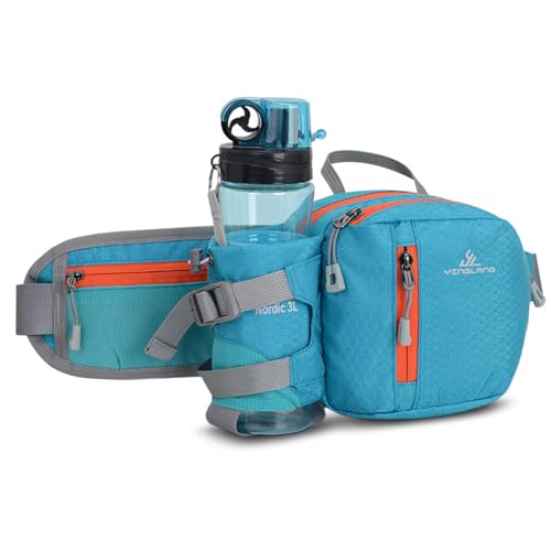 Hüfttasche Herren, Brusttasche Wasserdicht Unisex, Doggy Bag für Running, Outdoor Sport, Camping, Wandern, Fahrrad (Color : Blue, Size : One Size)