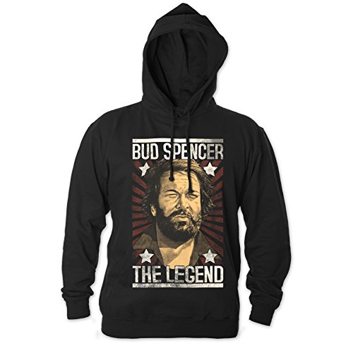 Bud Spencer Herren Legend Hoodie (schwarz) (M)