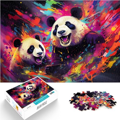 Puzzles für Farbpanda. 1000-teiliges Holzpuzzle. Jedes Teil ist einzigartig – anspruchsvolles, unterhaltsames Spiel für die ganze Familie. 1000 Teile (50 x 75 cm)